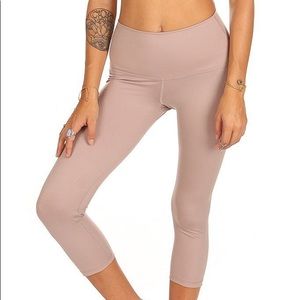 High waist nude Mika Yoga Wear Aerial Capri